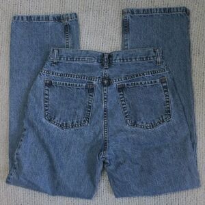 VINTAGE Eddie Bauer High Waisted Medium Wash Straight Legged Jeans Size 8